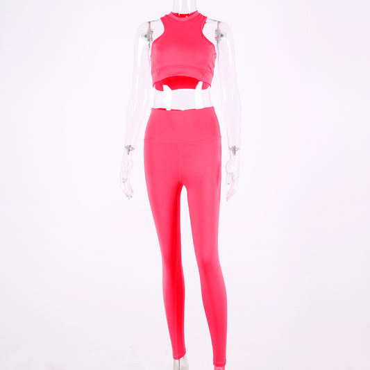 Fashionable Yoga Vest Set for Fitness and Practice